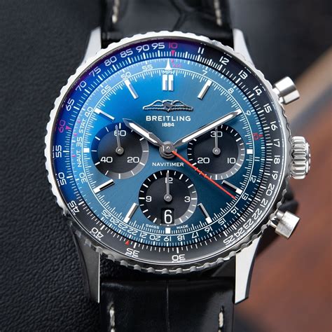 Breitling navitimer blue and black